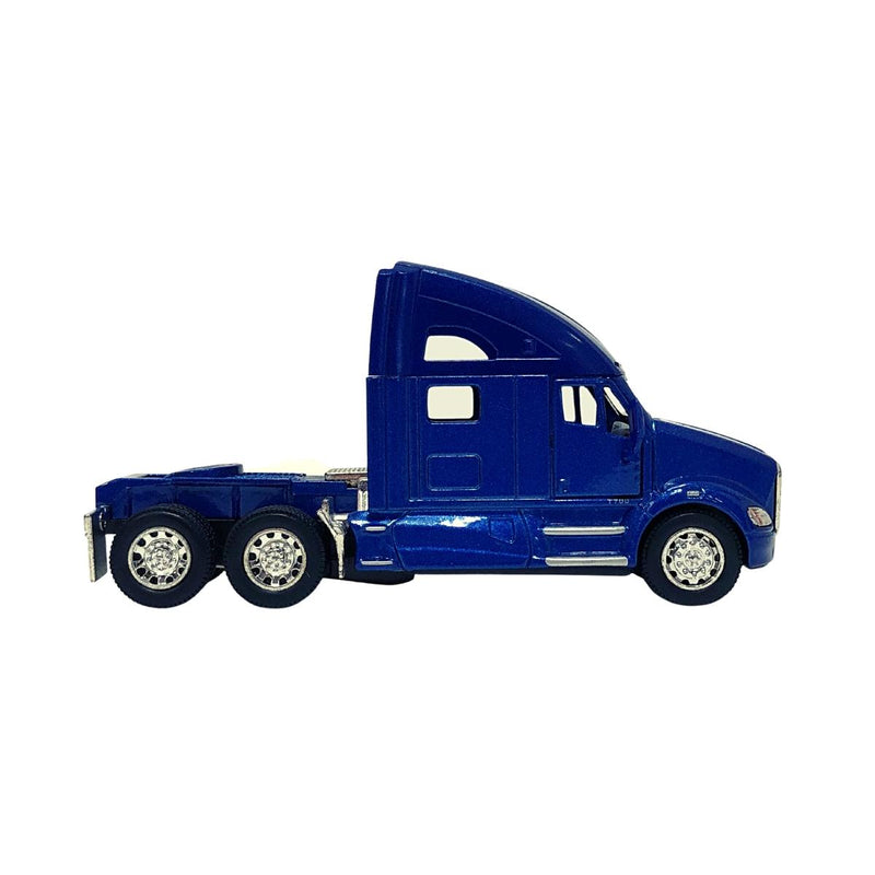 Miniatura Colecionável Caminhão Kenworth T700 Azul 1/68 Kinsmart (4381)