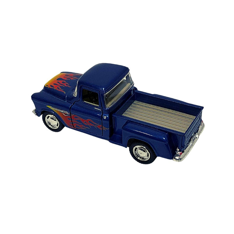 Miniatura Colecionável Chevy 3100 Stepside Pick-Up 1955 Azul Flame 1/32 Kinsmar