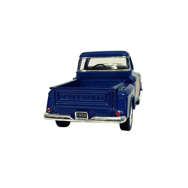 Miniatura Colecionável Chevy 3100 Stepside Pick-Up 1955 Azul Flame 1/32 Kinsmar